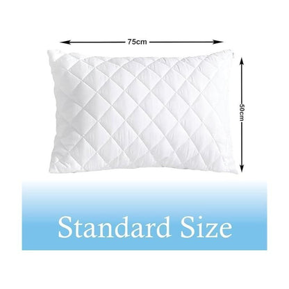 Hotel Quality 10cm Thickness Mattress Topper and Deep Fitted Elastic Corners – Luxury Mattress Topper for All Season and all size available Single, Double, Small Double, King and Super King. 4 Pack Pillow Protector Available for Matching Set