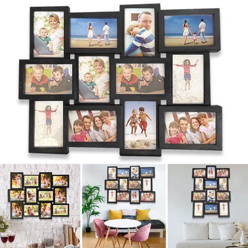 UK Multi Picture Frame Collage Aperture Photo Frames Holds 30.48 - 15.24cmx10.16cm Photos
