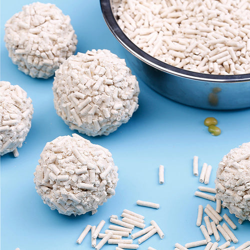 2.4Kg/6L Tofu Cat Litter Clumping, Toilet Flushable Easy Clumping Tofu Litter, 2mm