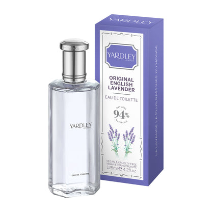 Yardley London Original English Lavender Eau de Toilette, Floral Womens Perfume with Notes of Neroli and Sage, Floral Lavender Perfume for Women 125ml