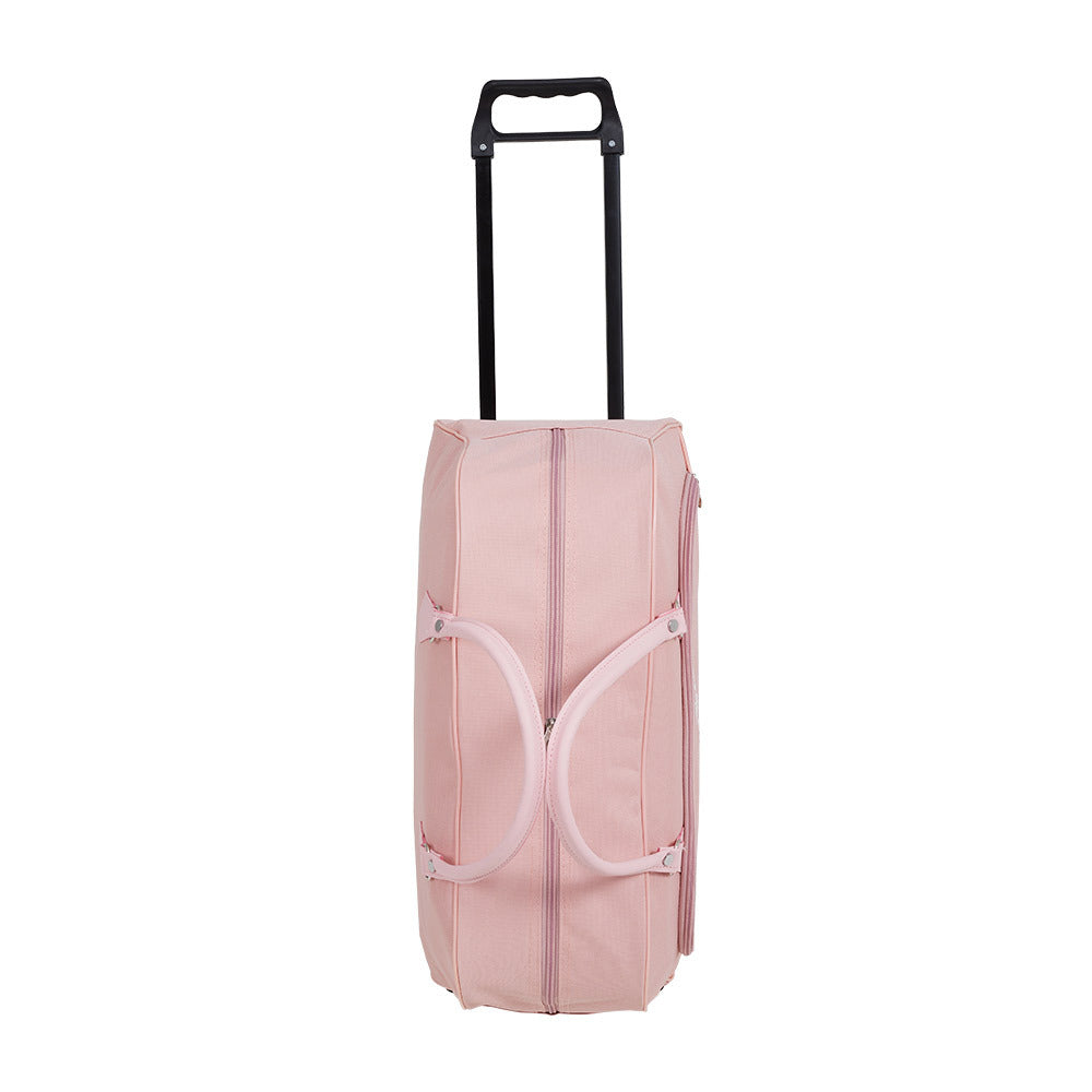 Foldable Wheeled Travel Duffel Bag, Large Capacity Rolling Handheld Luggage for Family Vacations, Outdoor, and Short Trips, Easy - To - Carry Tote with Durable Build