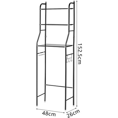3 Tier Over Toilet Storage Unit Bathroom Shelf Organizer Stand Over Toilet Storage Rack Laundry Shelf Unit Organizer Rack Space Saving Organizer Stand