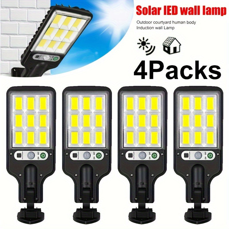 10/8/6/4/2/1PACK Outdoor Solar Lights 108COB Motion Sensor Street Lamp with Remote Control - 3 Lighting Modes, 180° Coverage, Easy-to-Install for Garden Garage Yard Backyard Patio