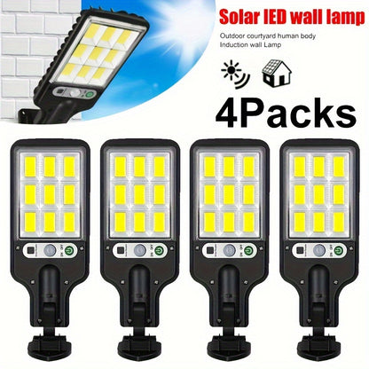 10/8/6/4/2/1PACK Outdoor Solar Lights 108COB Motion Sensor Street Lamp with Remote Control - 3 Lighting Modes, 180° Coverage, Easy-to-Install for Garden Garage Yard Backyard Patio