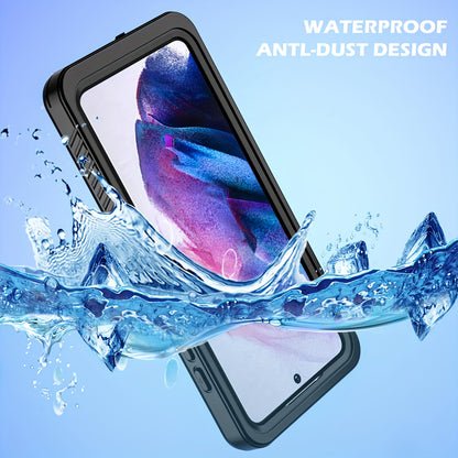 Waterproof Case For Samsung Galaxy S21 FE S21 Plus S21 Ultra 5G Full Body Protection Anti-Drop, Dustproof And Snowproof Built-in Screen Protector Phone Case