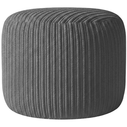 Jumbo Cord Footstool Pouffe, Round Shape Corduroy Bean Bag Ottoman Footrest for Lounge & Bedroom, Durable & Stylish Ergonomic Design