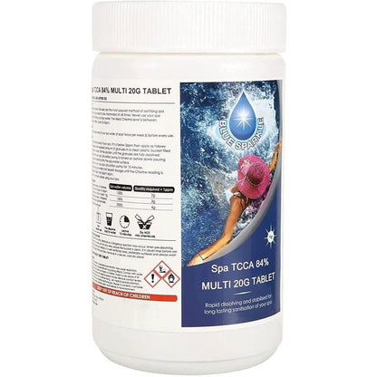 1Kg/2Kg/5Kg Chlorine Tablets Dispenser Tablets Slow release, Suitable for All Hot Tubs, Spas and Swimming Pools Water Treatment