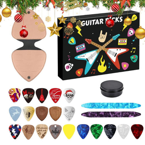 2025 Guitar Picks Advent Calendar, 24-Day Countdown to Christmas