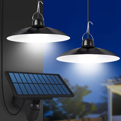 Solar Ceiling Lamp, Solar Garden Lamp, Intelligent Light-Sensing Solar Lamp, Outdoor IP55 Solar Lamp, Decorative Pendant Lamp, Suitable for Indoor Use, Barn, Decorative Lamp, Camping Lamp And Outdoor Lamp