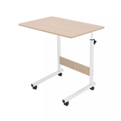 [Versatile Comfort] Adjustable Height Rolling Folding Desk Laptop Desk Folding Laptop Desk Wheels for Easy Mobility, Perfect for Bedroom, Living Room, Outdoor Office & Study Use, Bedroom Desk | Modern Aesthetic | Wood Fiberboard Desk