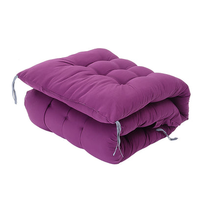 1PC Thickened Patio Chair Cushion, Purple, Single Piece Only, 160×50×8cm, Thick Style, Garden Bench Seat, Sunbed Anti-Slip Pad, Suitable for 2-3 People, Porch Swing, Lawn, Courtyard