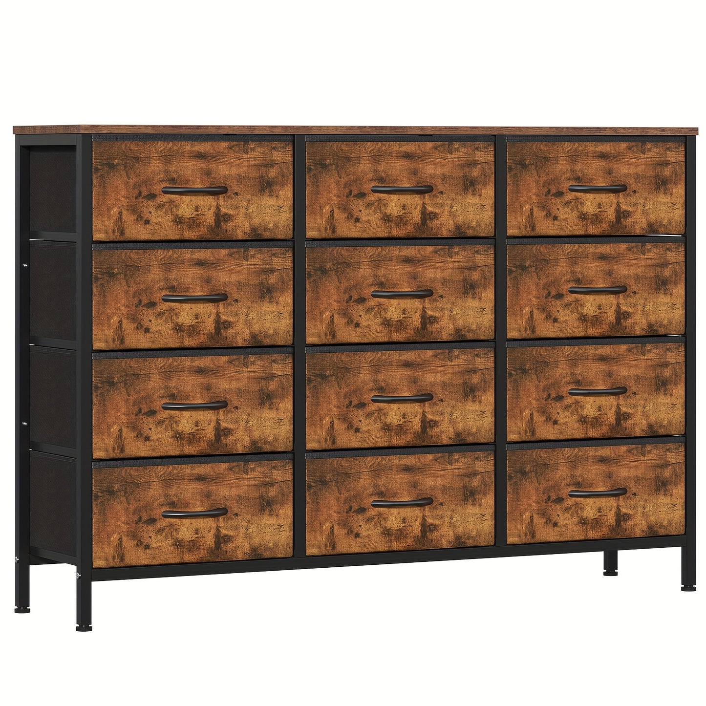 12-Drawer Dresser with Sturdy Handles, Bedroom Furniture