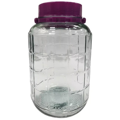 ATEK Clear Glass jar, 5L, 8L, 10L Premium Quality Transparent Pickle jar Food storage Container Airtight Slead Jars Kitchen Glass Food Container with Lid Pantry Glass Jar Preserving Jars Large Glass Canister