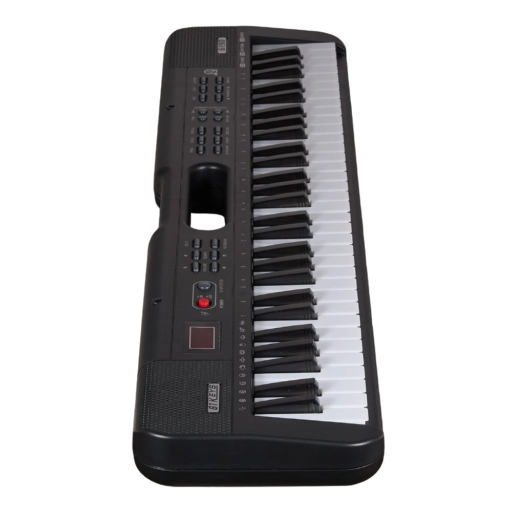 61-Key Multifunctional Portable Entertainment Keyboard Suitable for Beginners with Preset/60 Demo Songs 200 Tones 200 Rhythms Percussion Instruments Ideal Music Gift for Christmas Halloween Thanksgiving