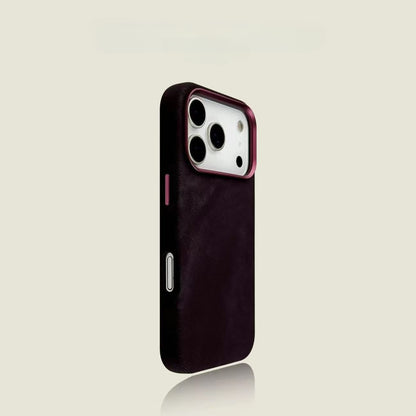Phone Case - Introducing a New Shock-Resistant Leather Flannel Case for The for Iphone 17 Pro Max, Featuring an Ultra-Slim Magnetic Design That Offers Complete Protection with a Premium Feel And Anti-Slip Features