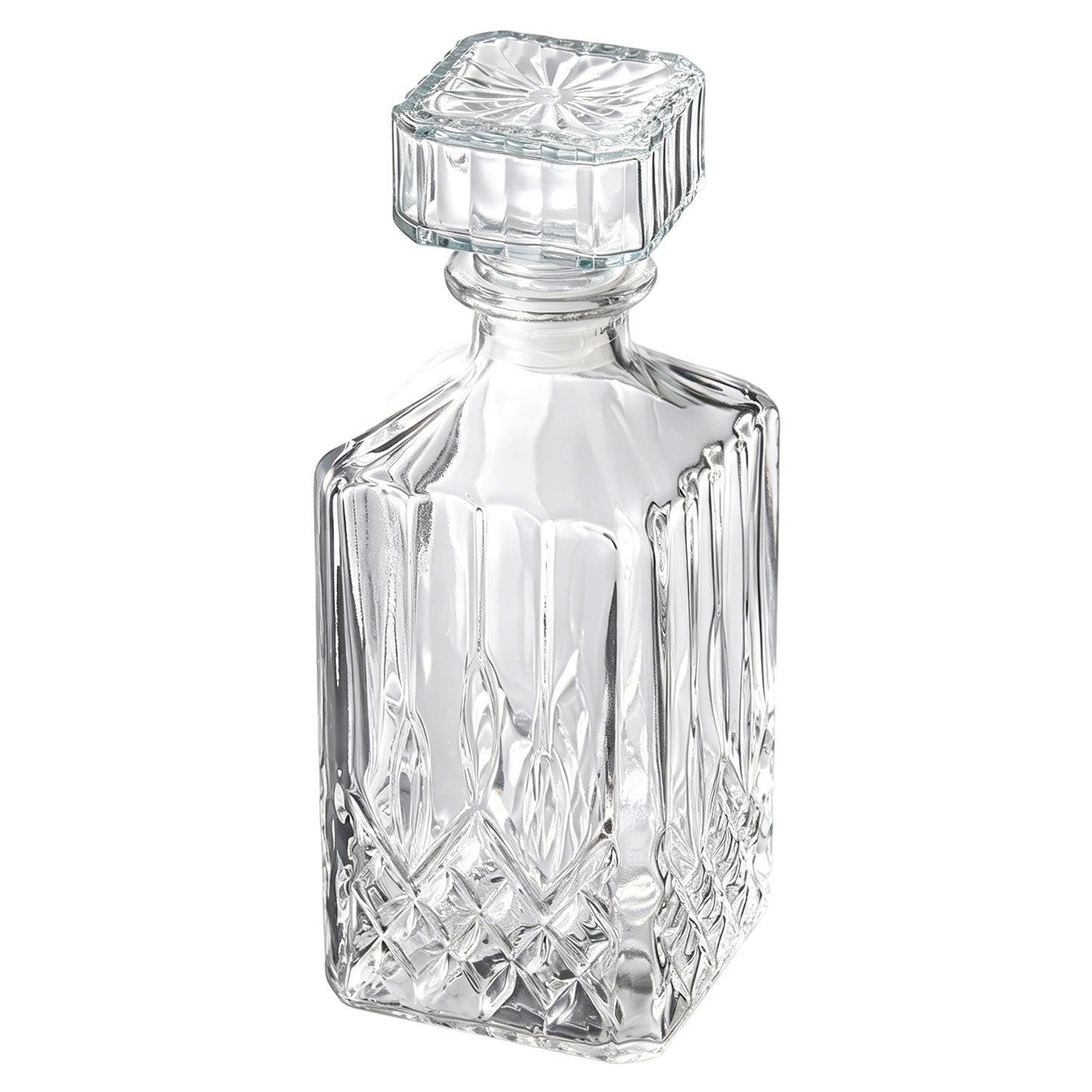 7-Piece Whisky Decanter Set, Crystal Glass Decanter with 6 Whisky Glasses, Prestigious Clear Glass Bottle (1000ml) and Elegant, Stylish Glasses (210ml) – Perfect Gifts for Anniversary and Birthday Celebrations