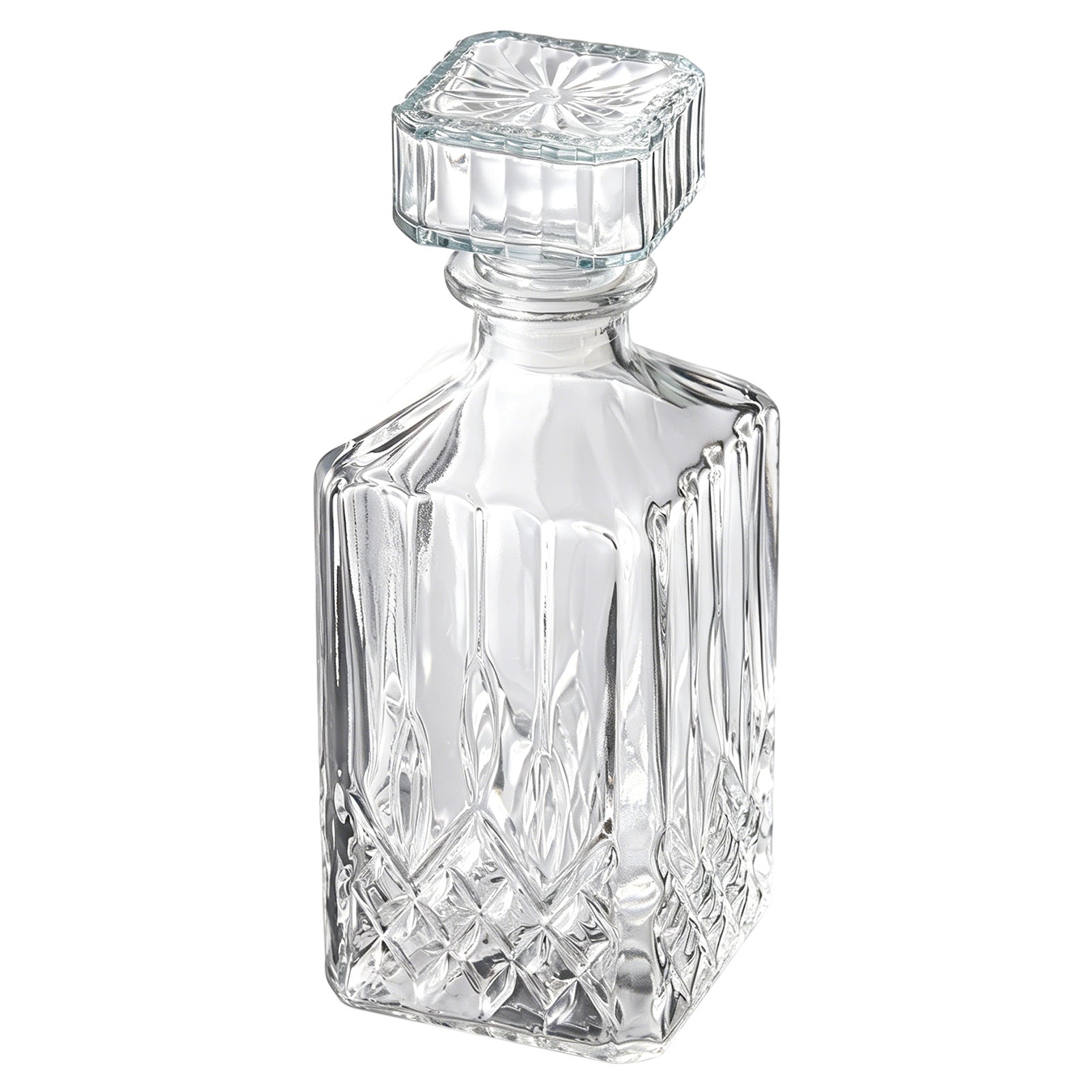 Seven-Piece Whisky Decanter Set – 1L Bottle & Six Glasses