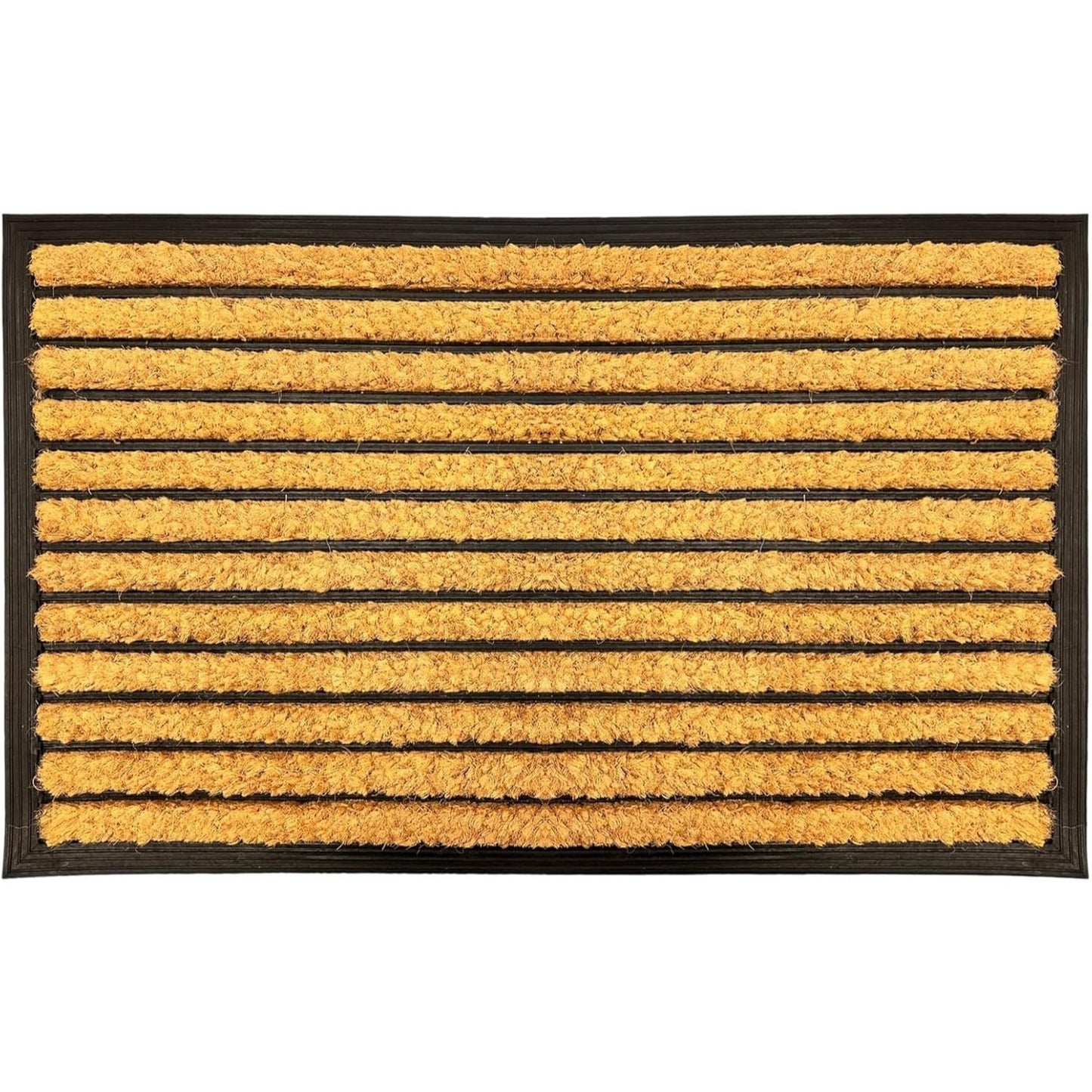 Heavy Duty Coir Door Mat Non Slip Washable Floor Mat with Tough Bristles for Indoor Outdoor Use Cleans Dirty Shoes Entryway Patio Porch BLS 45 x 75 CM