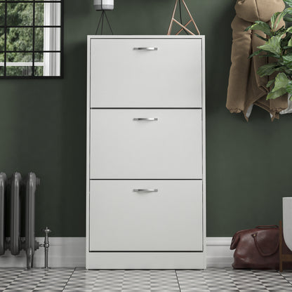 Vida Designs 3 Drawer Shoe Cabinet Shoe Rack Hallway Shoe Storage Cupboard