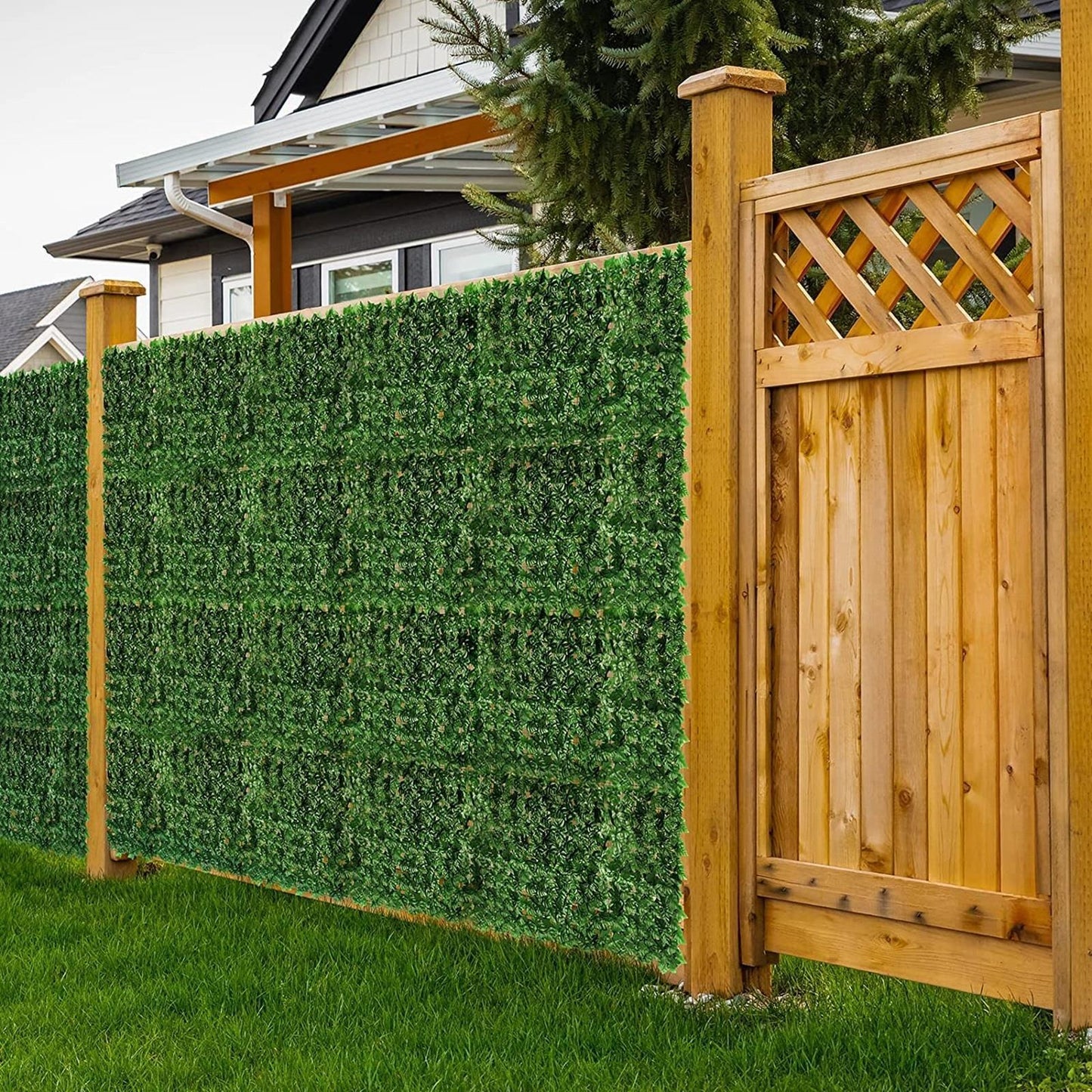 3M Artificial Hedge Ivy Leaf Garden Fence Wall Privacy Balcony Screening Trellis