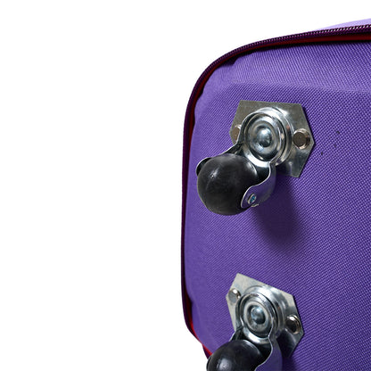 Large Capacity Foldable Travel Bag with Wheels, Oxford Rolling Luggage with Lock, Backpack Travel Duffle, Lightweight Suitcase, Versatile Travel Tote for Airport, Train Travel, Outdoor Trips, Travel Storage Bag, Clothing Protection Bag 1PC