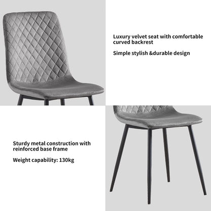 velvet dining chairs set - lifestyle setting 5