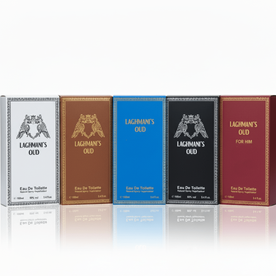Gentleman Exclusive Edition, Oud Perfumes For Men Giftset 5x100ml EDT | Blue, Black, White, Brown, Red Men's OUD Fresh Woody Cologne Enhances Mature Charm | Rich Deep, Masculine Long Lasting Perfume For Men with Oud, Woody Scent | Arabian Inspired Aromati