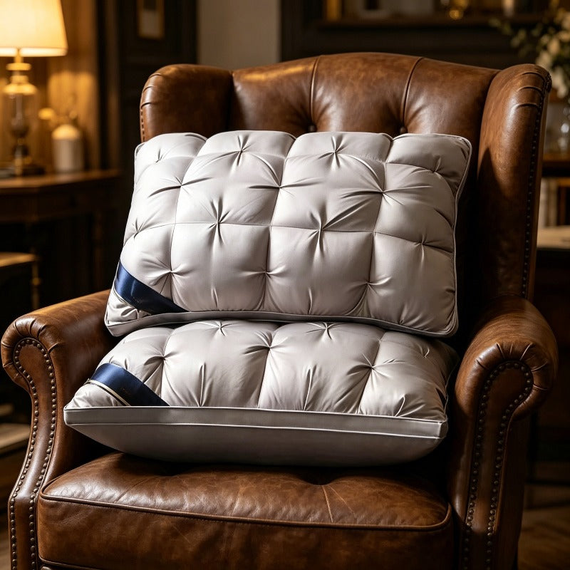 Tofu-Style Neck Support Pillows – Two-Piece Set