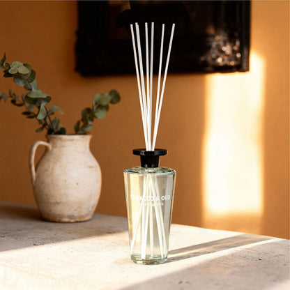 REEF 1000ml Reed Oil Diffuser Set, Sandalwood, Teak Wood, Tobacco & Oud, Luxury Beautiful Home Fragrance for Bedroom Living Room Home Decor Office Essential Oil Reed Diffuser for Stress Relief