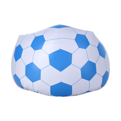 Multicoloured Spherical Outdoor Inflatable Sofa in PVC Material. Lightweight and Portable Home Sofa with Manual Air Pump. Suitable for Living Rooms, Patios, Camping, and Gardens.