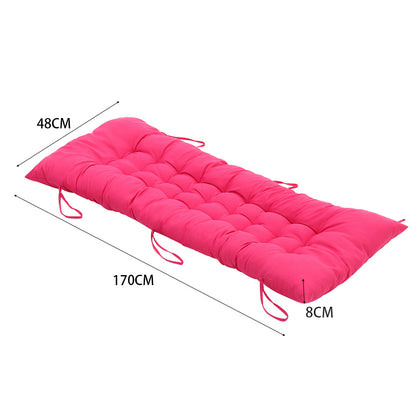 1pc Patio Chair Cushion Modern Sofa Chaise Lounge Cushion Seating Garden Bench Rattan Chair Cushion Swing Cushion 170*48*8cm Only Cushion