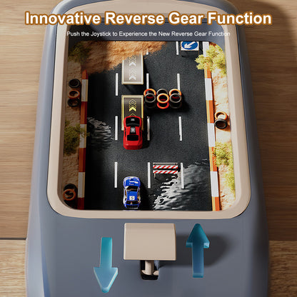 Racing Obstacle Game Console, 200 Levels Upgraded, Car Adventure Toy with Multi-Function Wheel, Interactive Simulation Driving Simulated Driving(Battery not included)
