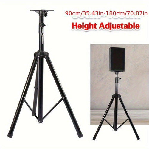 PA Speaker Stand Tripod Heavy Duty Foldable – Height Adjustable 90–180cm, 50kg Capacity, 35mm Pole Mount for DJ, Live Sound, Studio Monitors & Stage Speakers – Non-Slip Iron Base | ShopVora UK