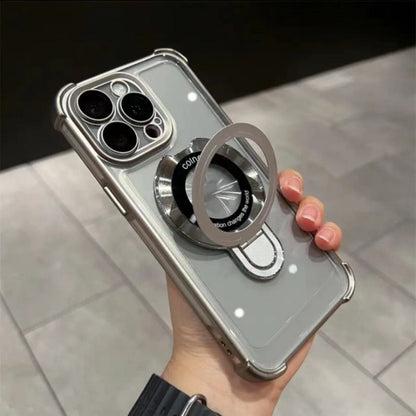 Phone Case: Premium Transparent Acrylic Mobile Phone Case for IPhone17 Pro Max Air Series Supports Wireless Charging Includes Lens Film Protective Cover