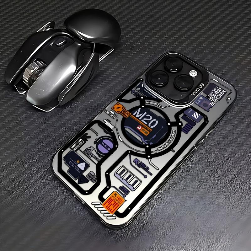 Creative Circuit Motherboard Pattern Mobile Phone Case for iPhone 16 15 14 13 12 11 Pro Max X XR XSMAX 8 7 Plus Anti-Fall Frosted Back Cover
