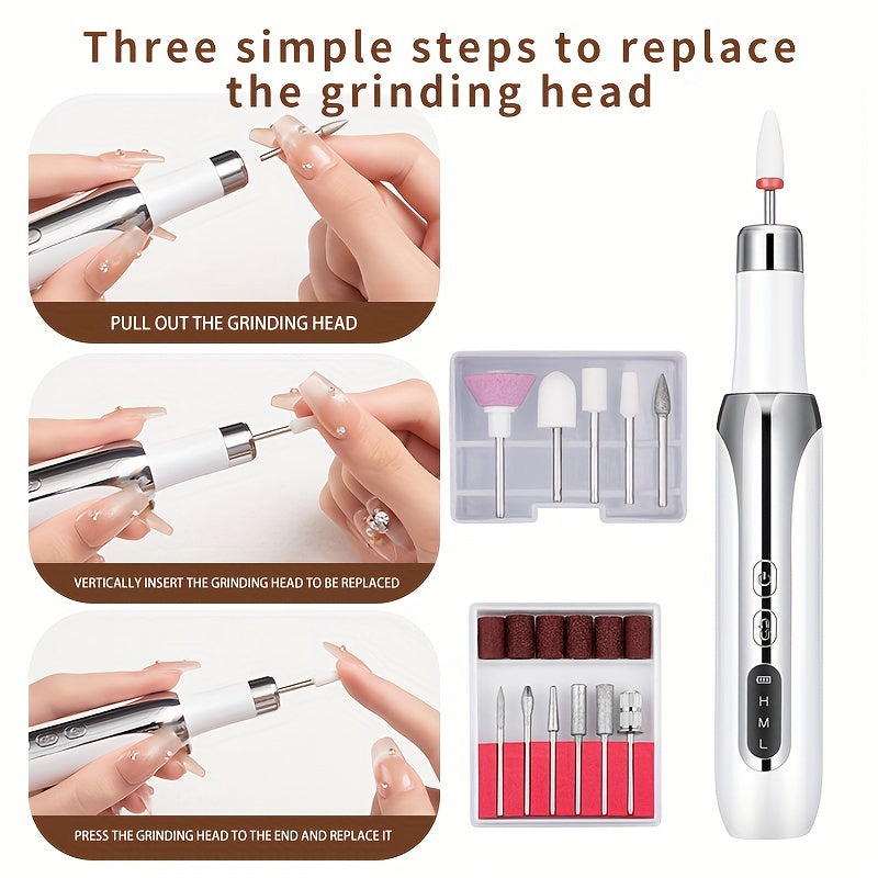 Electric Nail Drill and Manicure Tool Set