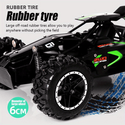 All-Terrain RC SUV Toy Car|Remote Control Racing Car - 2.4GHz Wireless Remote, 2-Wheel Drive, Anti-Shock System, Durable PVC Body & Anti-Skid Tires - Perfect for Off-Road, Sand, Grass & Indoor Play（Battery not Included）