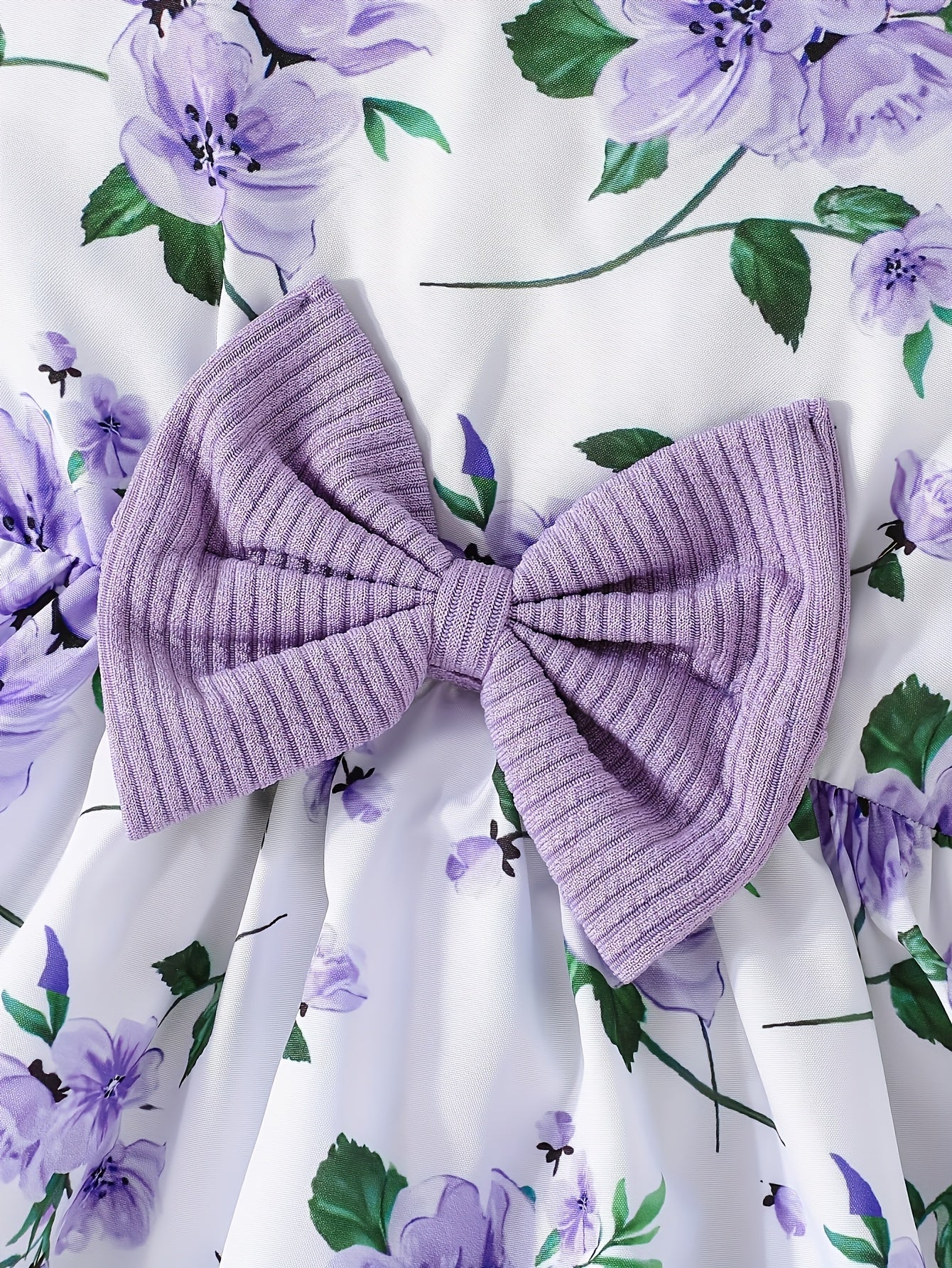 Girls' Clothing for Spring, Summer, And Autumn Featuring a Cardigan And a Print Dress, Perfect for Back-To-School Season And Stylish Campus Outfits in a Two-Piece Set