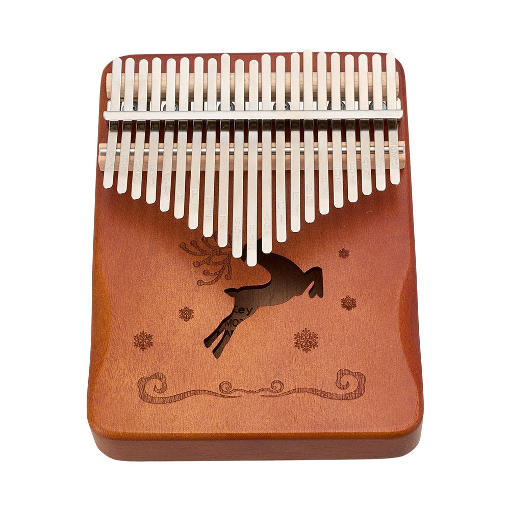 21-Key Thumb Piano Kalimba - Wooden Thumb Piano with Tuning Hammer & Accessories, Portable Acoustic Instrument - Perfect Beginner Gift for Stress Relief & Learning, Fun Instrument for Parties And Gatherings