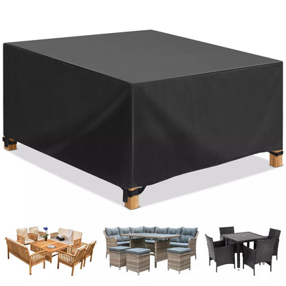 Heavy Duty Garden Patio Furniture Table Cover for Rattan Table Cube Set Outdoor Ideal for Patios, Gardens, And Balconies; Durable Fabric; Easy to Use; Suitable for All Seasons