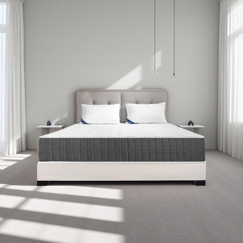 20Cm Medium-Firm Spring Hybrid Double Mattress with Silent Innerspring And Pocket Springs for Comfortable Sleeping, All Sizes - Single/Small Double/Double, Mattress in a Box, Christmas Bedroom Furniture | Timeless Bedroom Style
