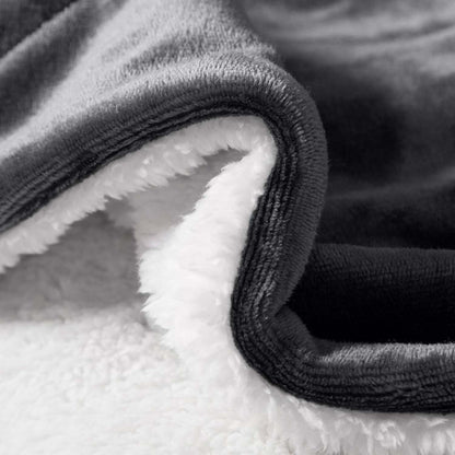 Soft Cozy Sherpa Blanket, Double-Sided Throw Blanket, Contemporary Design, Warm Throw for Couch, Bed, Office and Travel, Versatile All-Season, Perfect Holiday Gift