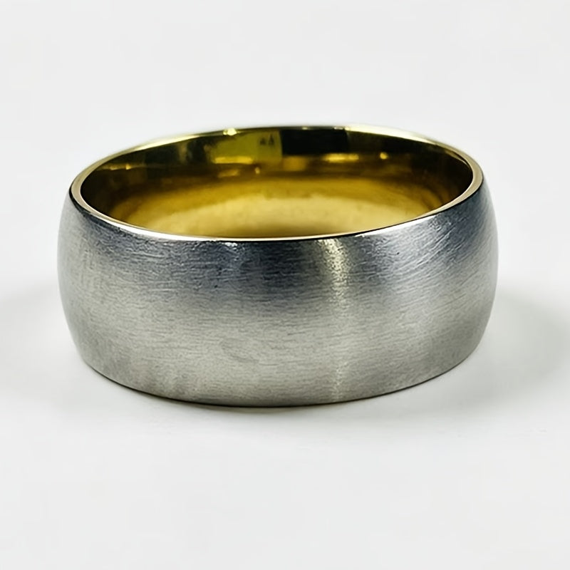 Custom Laser Engraved Photo Ring/Matte Brushed Stainless Steel/Laser Engraved Couple's Matching Rings as Memorial Keepsakes