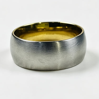 Custom Laser Engraved Photo Ring/Matte Brushed Stainless Steel/Laser Engraved Couple's Matching Rings as Memorial Keepsakes