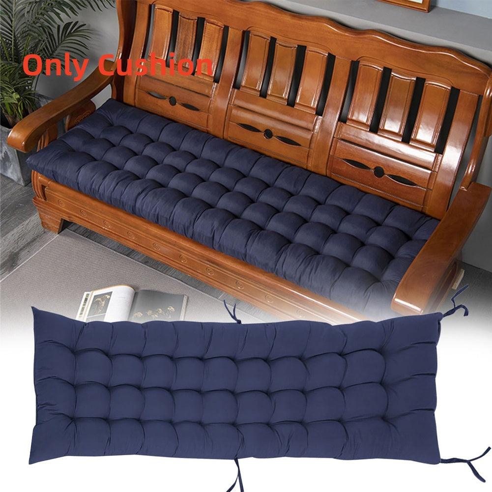 Garden Bench Cushion Chair Cushion, Sun Lounger Cushion Pads 160*50*8cm Thick Garden Recliner Chair Replacement Anti-Slip Cushion Sunbed Cushion 2 3 Seater Seat Pad for Porch Swing Patio Lawn Various Colour Options