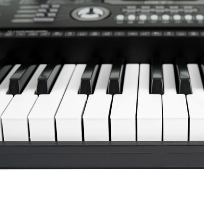 61 Keys Keyboard Piano, Digital Electric Piano for Adults, 24 Demonstration Songs, Teaching Music Instruments with Microphone
