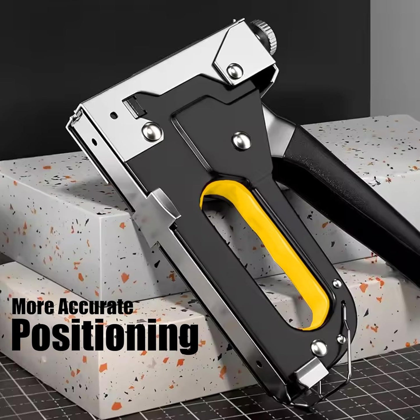 1pc Four-In-One Heavy-Duty Nailing Machine, Stapler, Shooting Nailer, Manual Nailer, Nailer, Which Can Be Used to Install T-Nails, U-Nails, I-Nails, And N-Nails, Suitable for Home Decoration Furniture Woodworking Etc