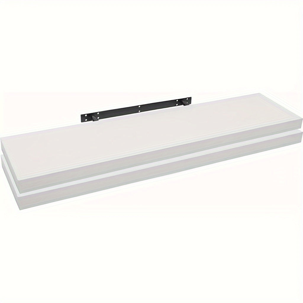 2pcs Wall Shelf Wall Shelf Book Shelf Shelves for Decoration Wall Shelves Made Of MDF Wood, Set Of 2 Hanging Shelves White