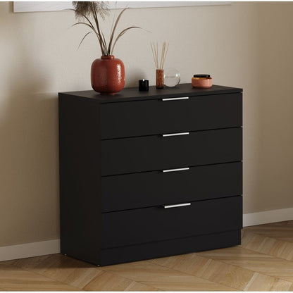 Vida Designs Trega 4 Drawer Chest of Drawers Space-Saving Storage Smooth Glide Drawers Bedroom Furniture