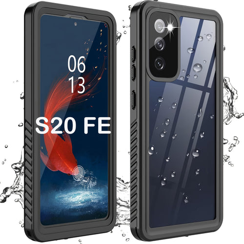 Waterproof Case For Samsung Galaxy S20 FE S20 Plus S20 Ultra 5G IP68 Full Body Protection Shockproof Dustproof Built-in Screen Protector Phone Case